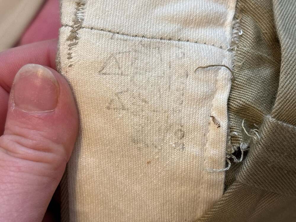 K: Original WWII Korean War US Army Chino Cotton Pants 34 not 32 - Picture 7 of 10